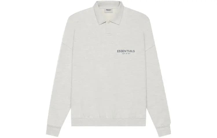 Fear of God Essentials SS21 Long Sleeve Polo Köynək Unisex Oatmeal