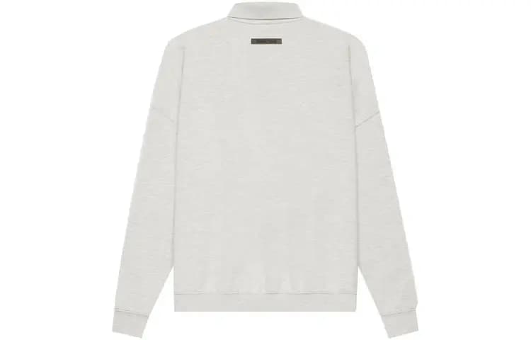 Fear of God Essentials SS21 Long Sleeve Polo Köynək Unisex Oatmeal 2