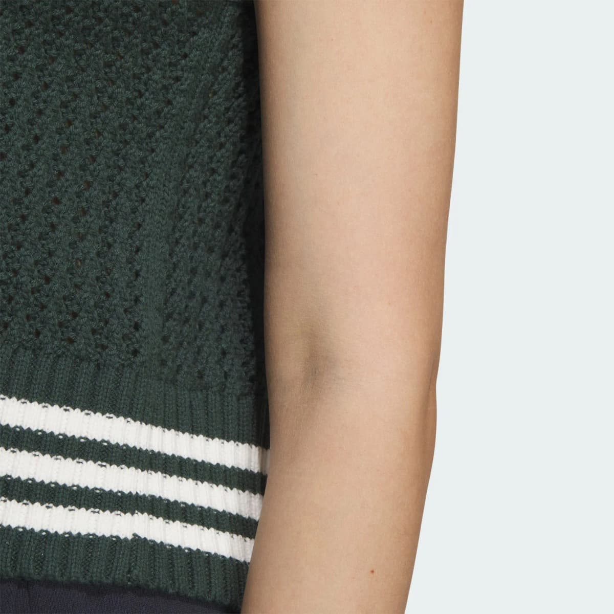 adidas originals FW24 KNIT VEST Qadın Jileti Mineral Yaşıl 6