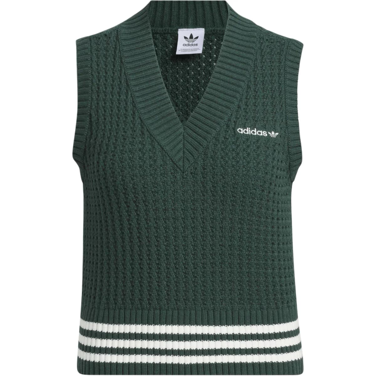 adidas originals FW24 KNIT VEST Qadın Jileti Mineral Yaşıl