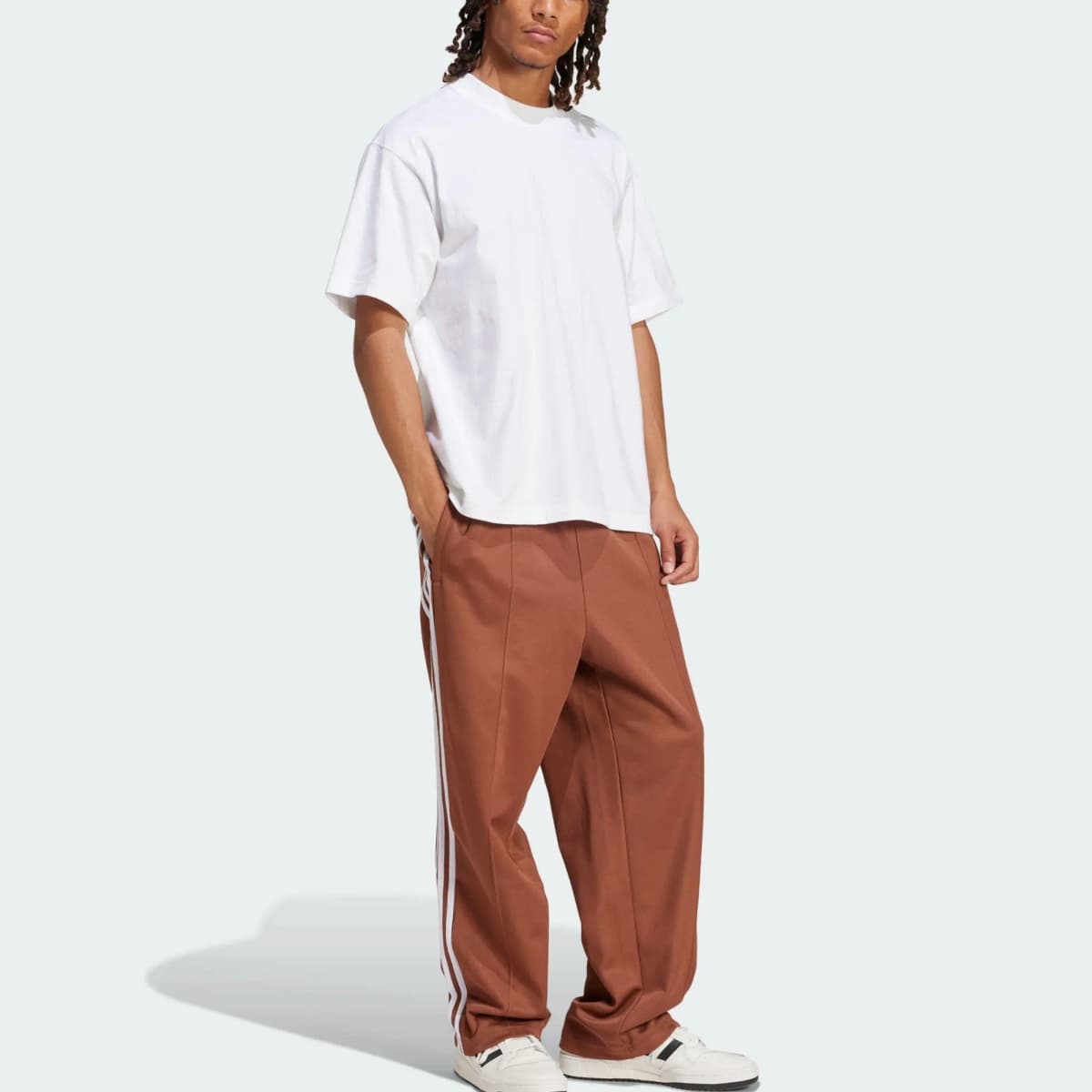 adidas Originals ADICOLOR Firebird FW24 Kişi İdman Şalvarı Tünd Qəhvəyi 2