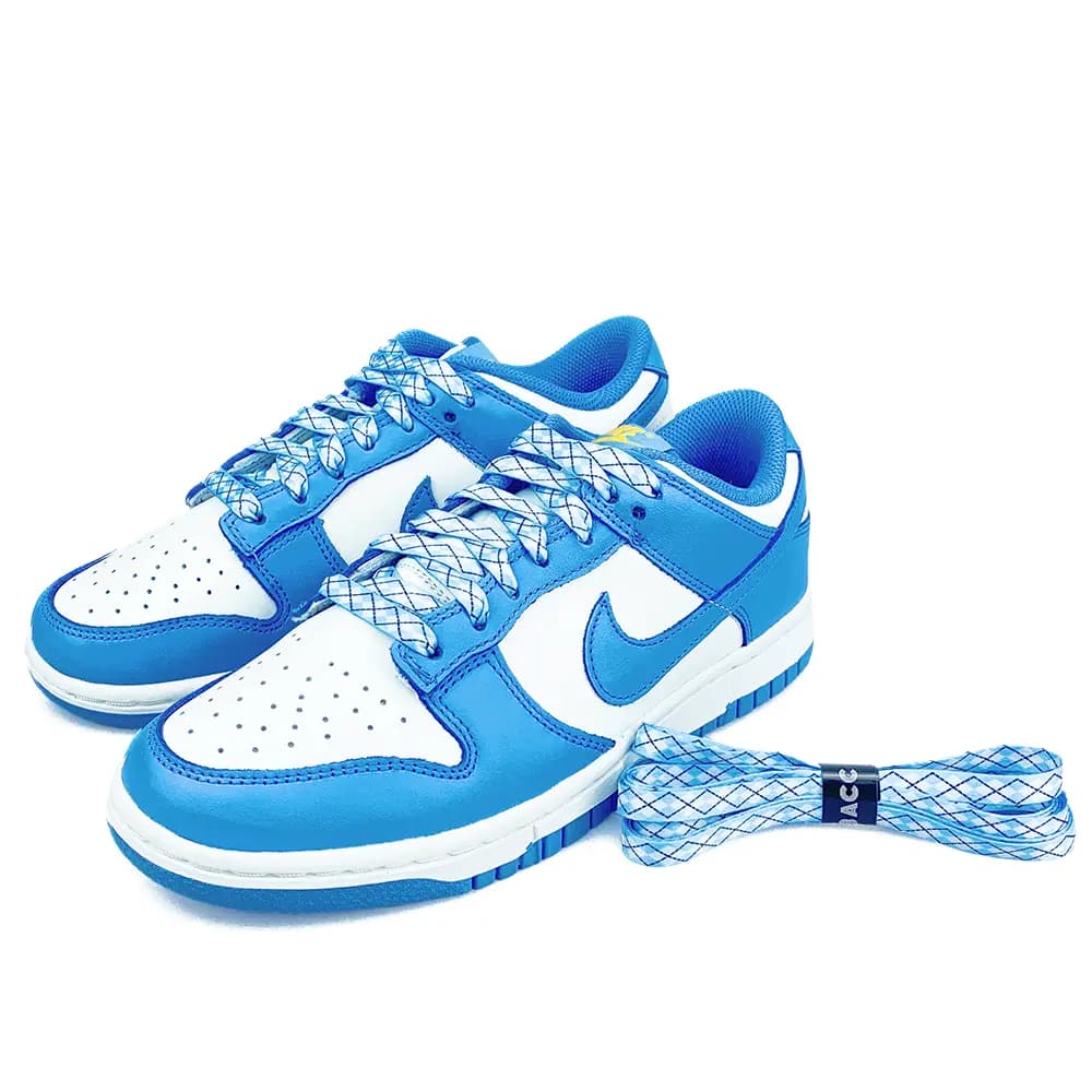 US8ACC Preppy Plaid Campus JK Green Purple Orange Blue Pink Grid Shoelaces 5-Pack Unisex Macaron Carolina Blue Laser Orange Color Block 3