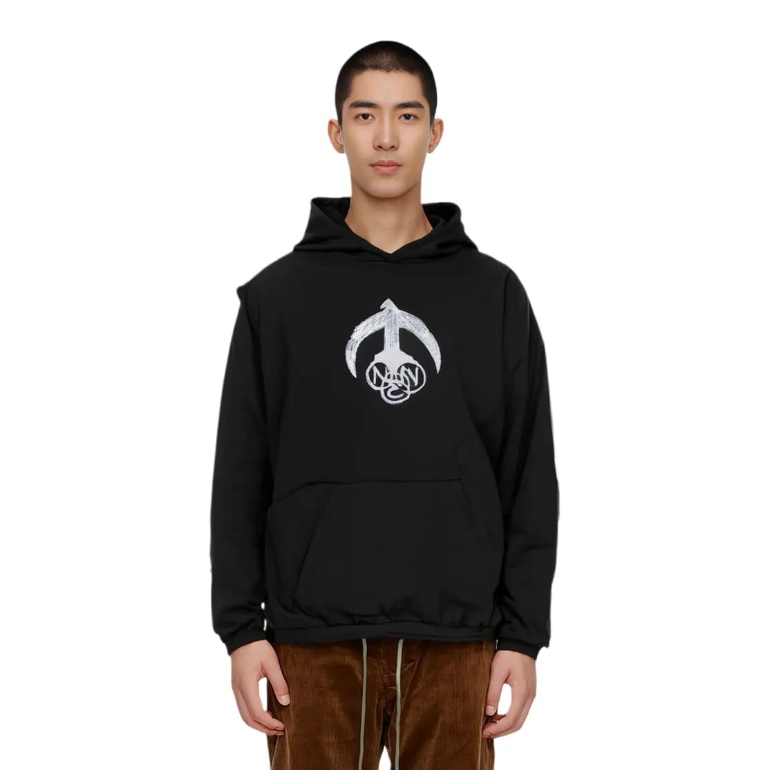YEEZY FW24 Kanye Haikou Unisex Hudi Qara 3