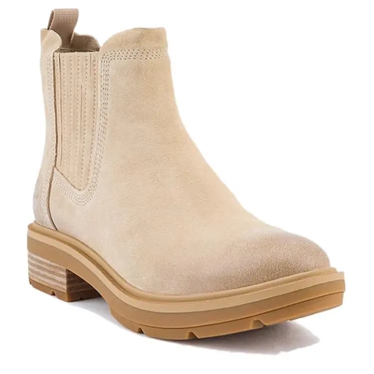Timberland Chelsea Çəkmə Qadın Açıq Bej 4