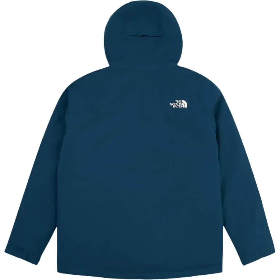 THE NORTH FACE Solid Color Letter Logo Hooded Zip-Up Long Sleeve Waterproof Windbreaker Jacket Men's Blue 2