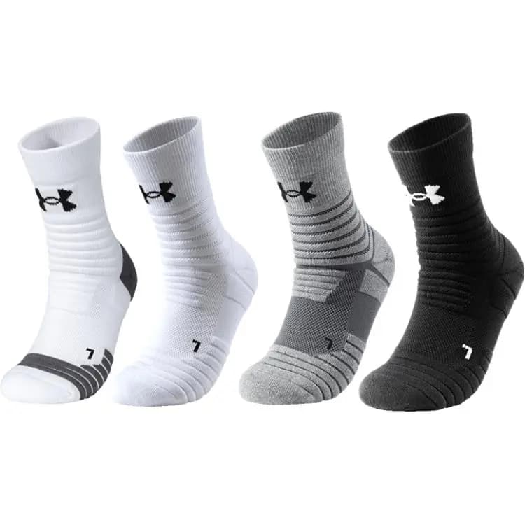 Under Armour Orta Uzunluqda Corab Unisex Ağ/Boz 14