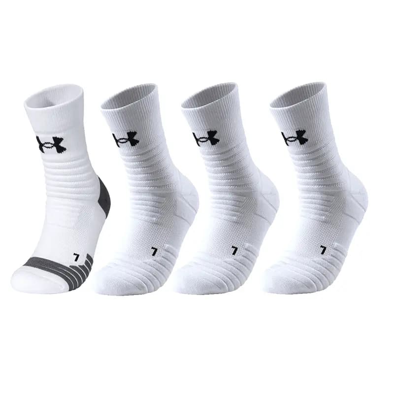 Under Armour Orta Uzunluqda Corab Unisex Ağ/Boz 15