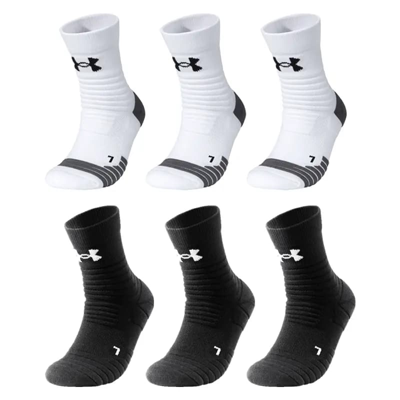 Under Armour Orta Uzunluqda Corab Unisex Ağ/Boz 19