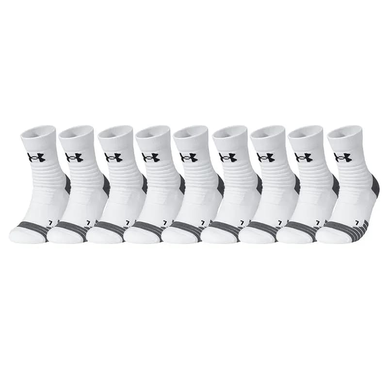 Under Armour Orta Uzunluqda Corab Unisex Ağ/Boz 9