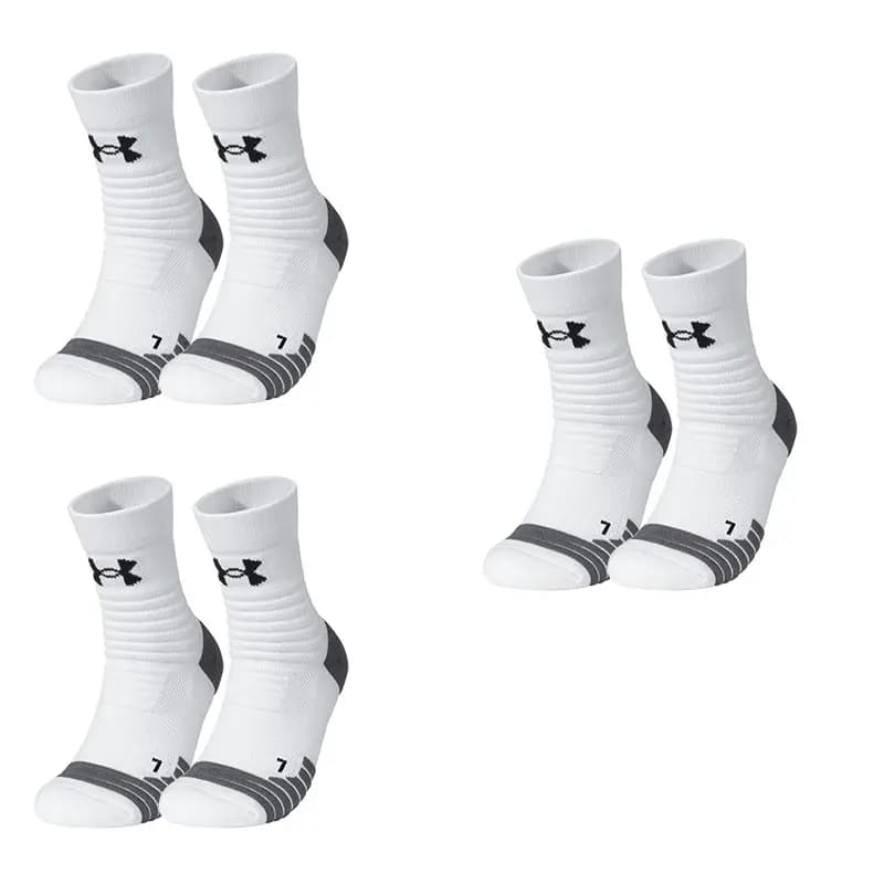 Under Armour Orta Uzunluqda Corab Unisex Ağ/Boz 2