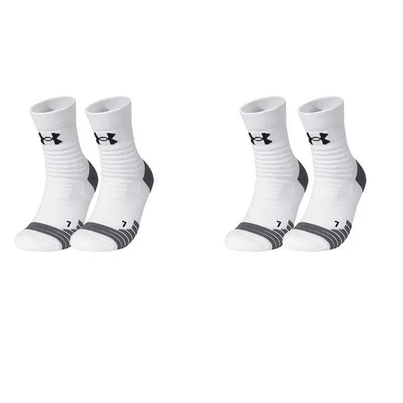 Under Armour Orta Uzunluqda Corab Unisex Ağ/Boz 8