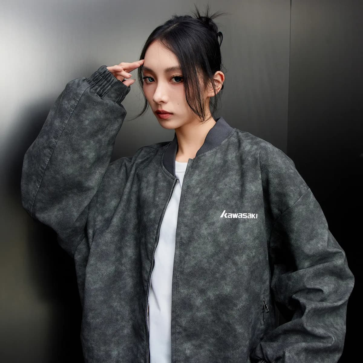 Kawasaki Dəri Pencək Unisex 3