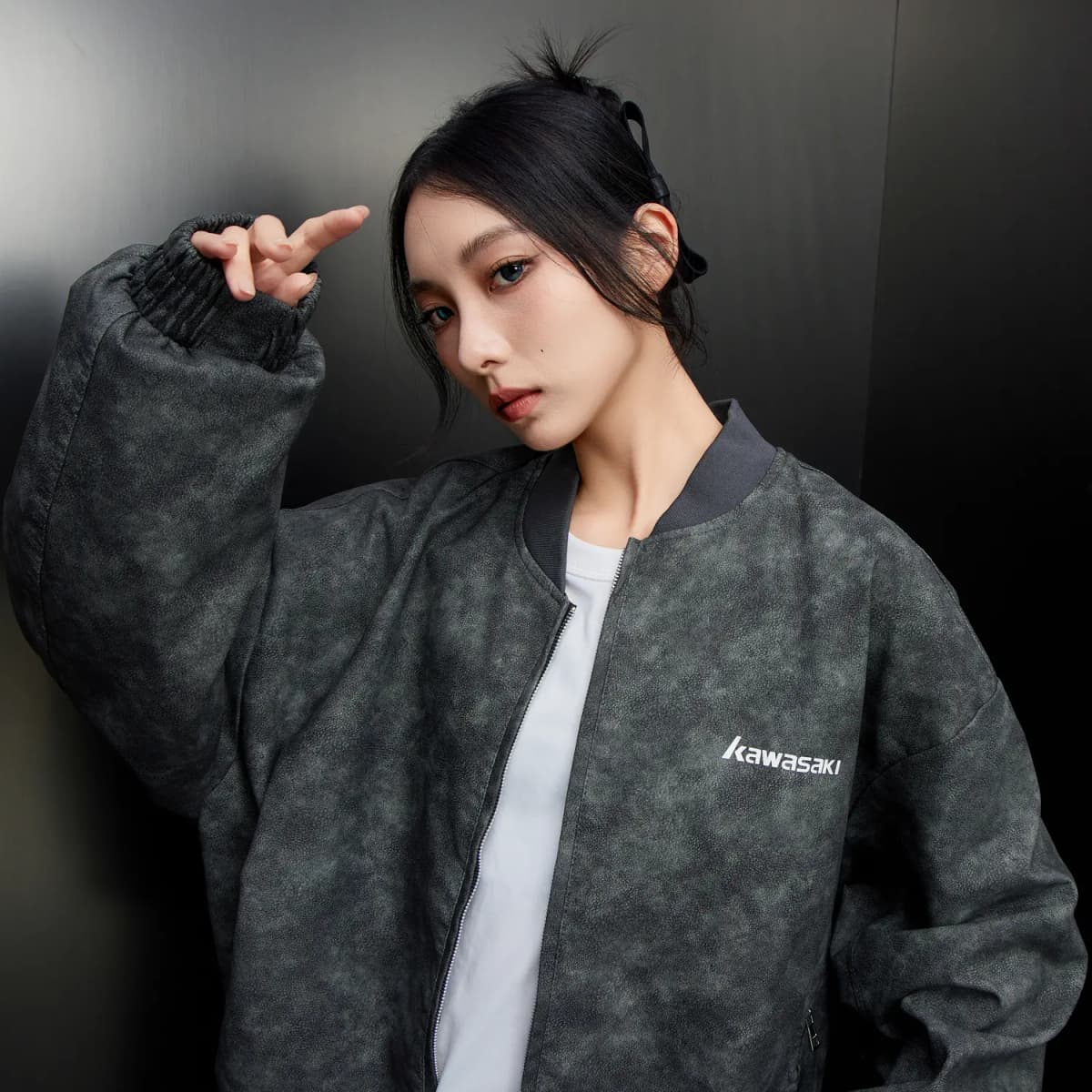 Kawasaki Dəri Pencək Unisex 4