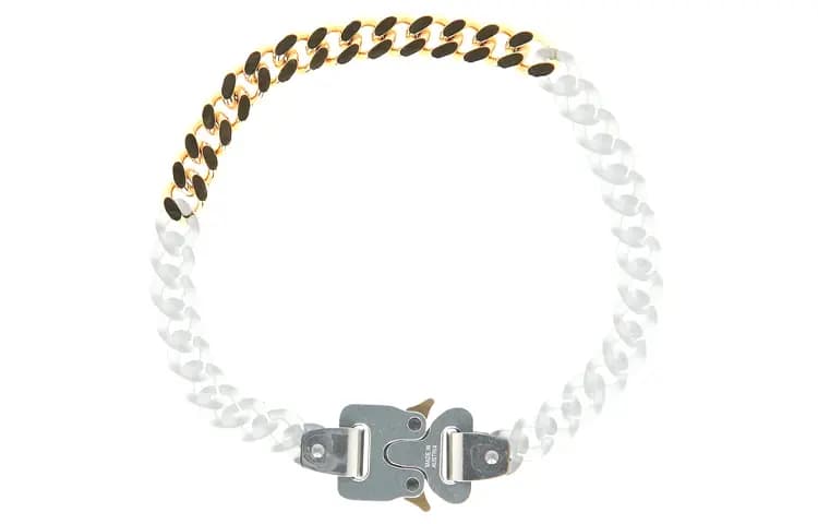 1017 ALYX 9SM Necklaces Unisex Gold/Transparent 2