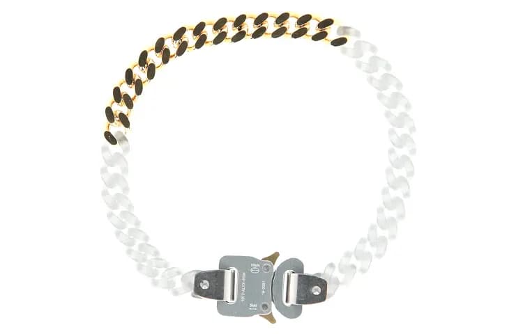 1017 ALYX 9SM Unisex Boyunbağı Qızılı/Şəffaf