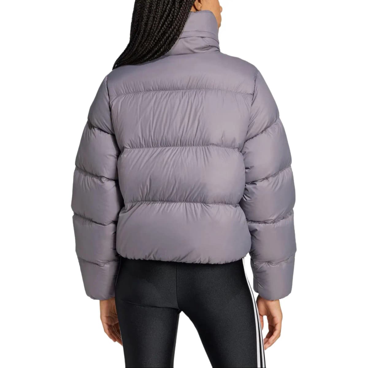 Adidas Originals Regen FW24 CROP Qadın Puffer Pencəyi Boz 3