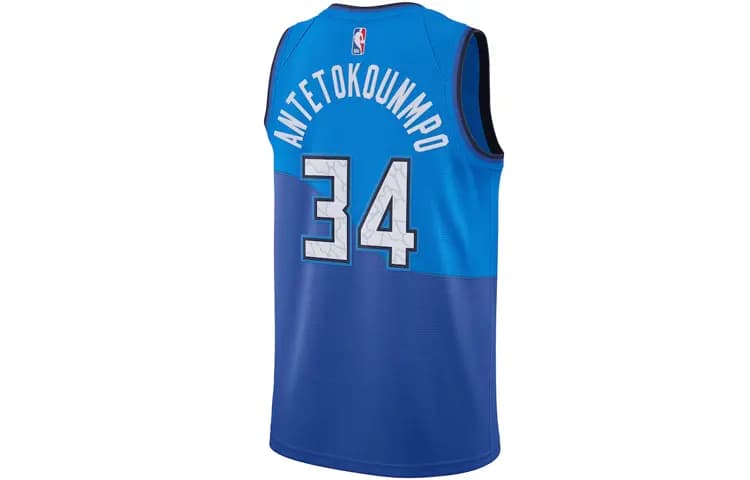 Nike NBA SW Swingman Milwaukee Bucks Giannis Antetokounmpo Kişi Basketbol Forması Mavi 2