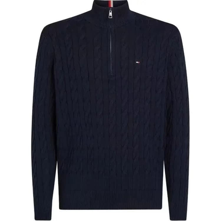 Tommy Hilfiger Kişi Cemper Tünd Mavi