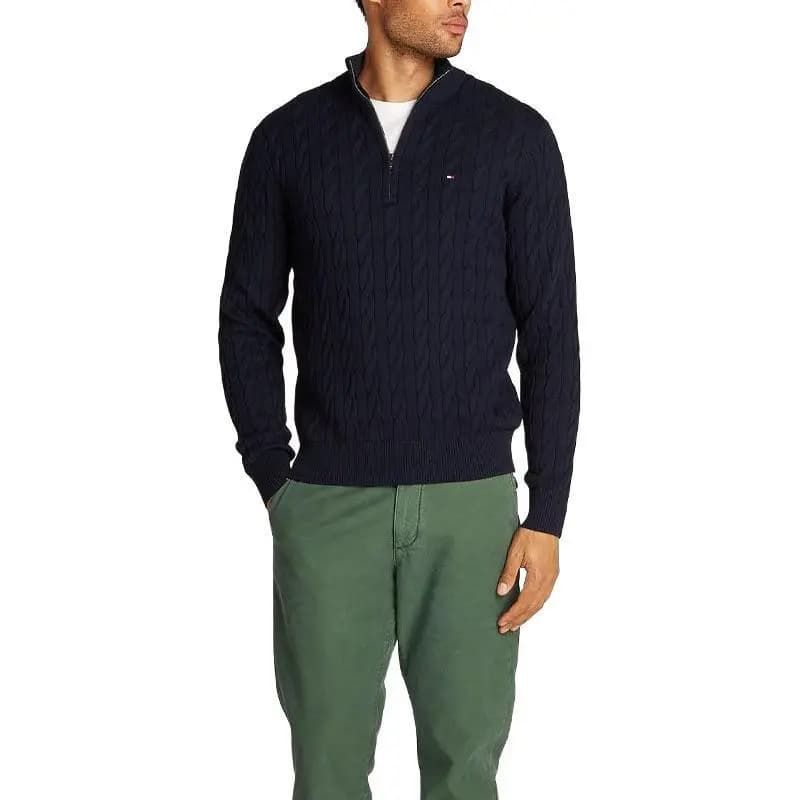 Tommy Hilfiger Kişi Cemper Tünd Mavi 2
