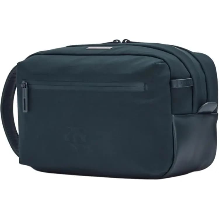DESCENTE PRO Series Logo Zipper Closure Nylon Travel Storage Bag Men's Navy Blue 2