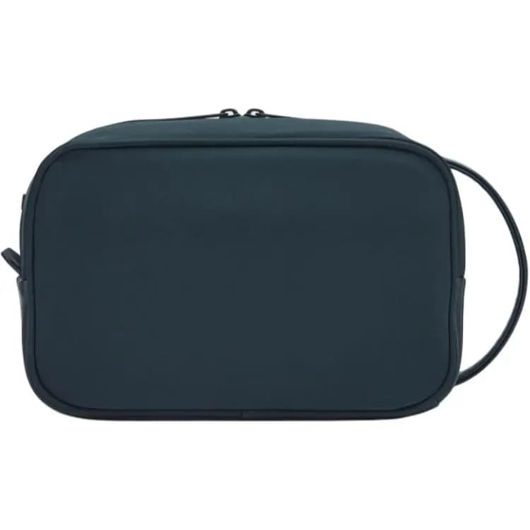 DESCENTE PRO Series Logo Zipper Closure Nylon Travel Storage Bag Men's Navy Blue 3