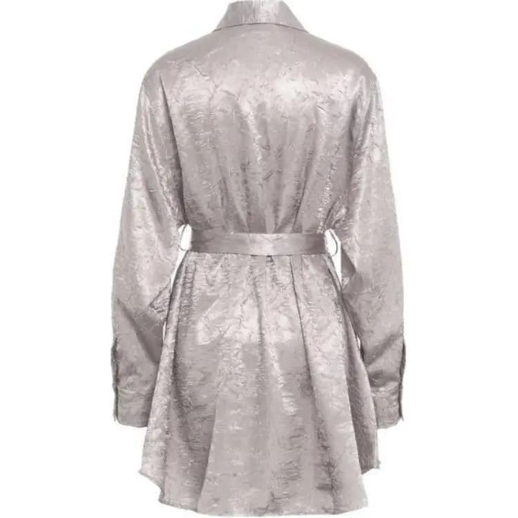 PINKO Belted Satin Mini Dress 2