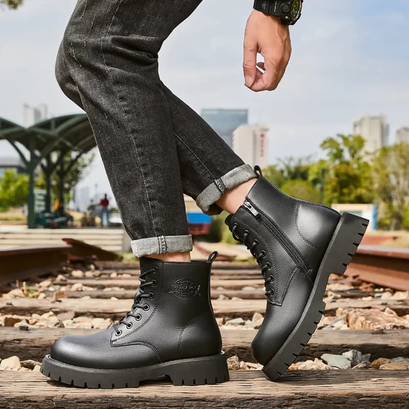 Dickies 14cm Martin Kişi Çəkmələri Qara 8