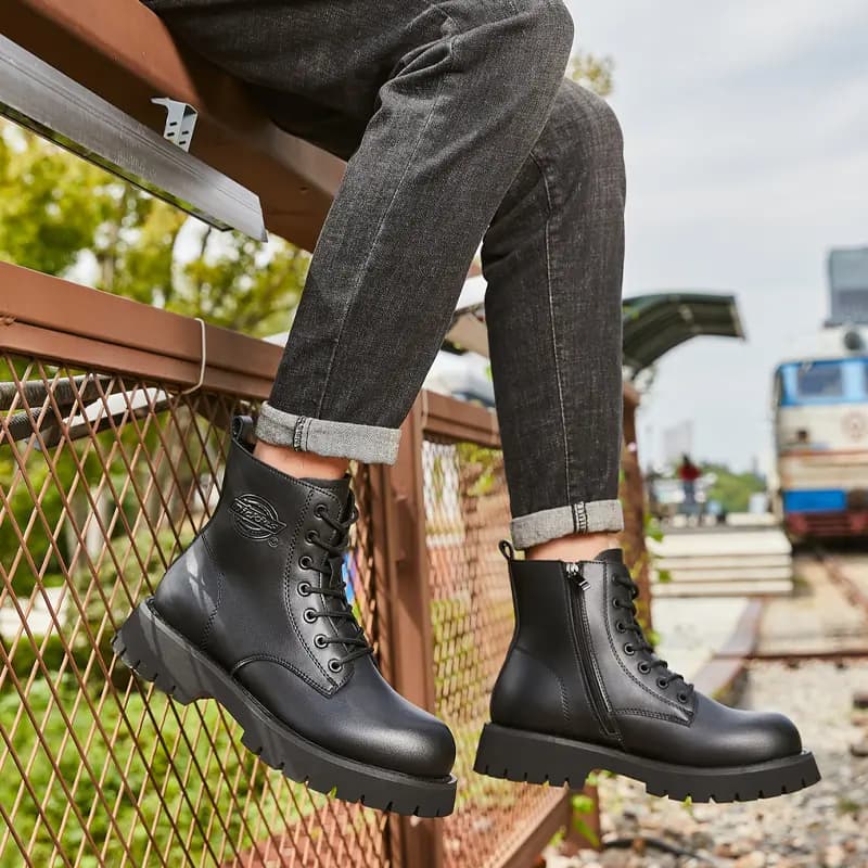 Dickies 14cm Martin Kişi Çəkmələri Qara 7