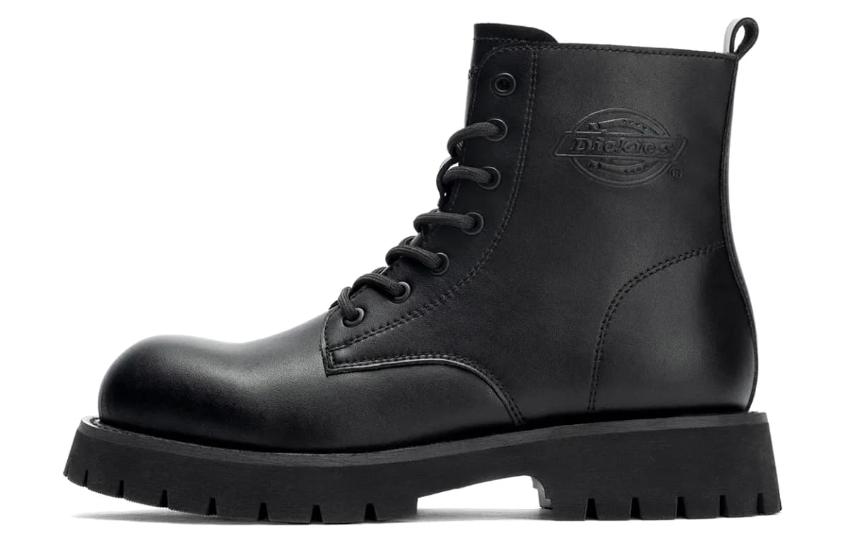 Dickies 14cm Martin Kişi Çəkmələri Qara