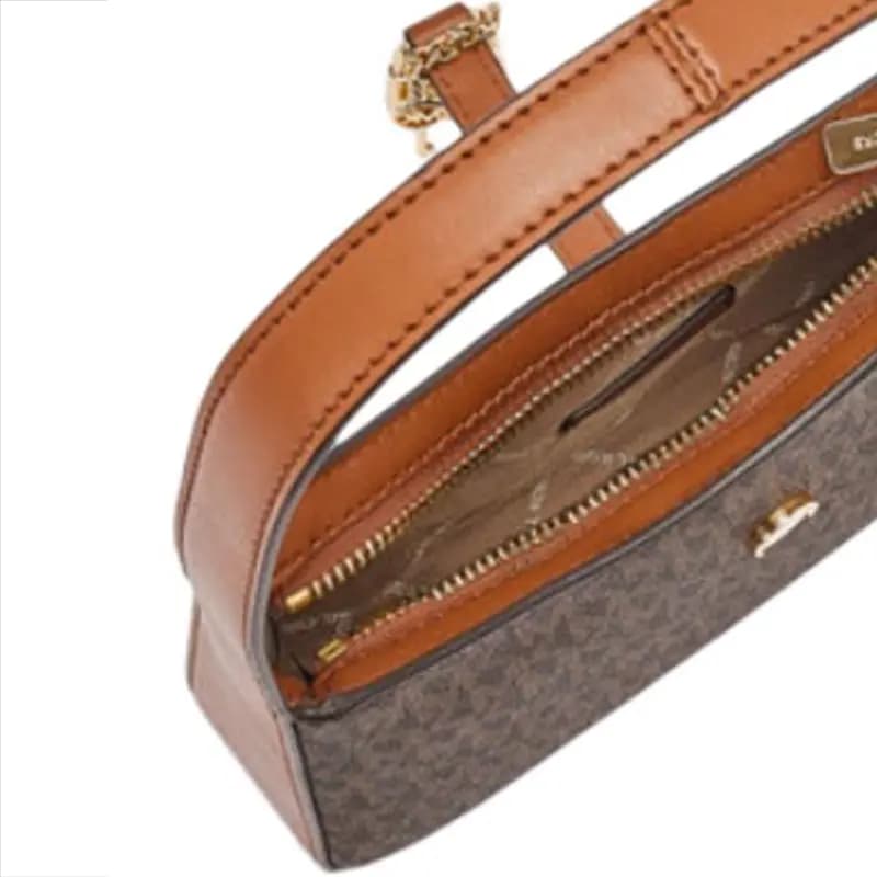 MICHAEL KORS Lyra Dəri Çanta Qadın Qəhvəyi 5
