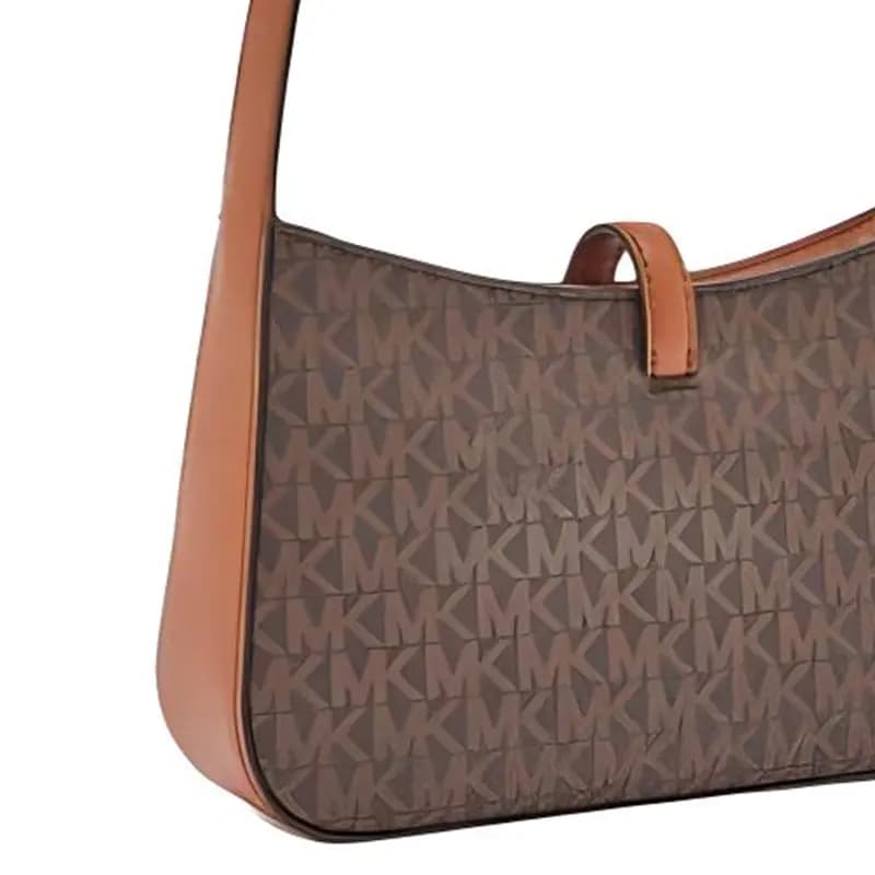 MICHAEL KORS Lyra Dəri Çanta Qadın Qəhvəyi 4