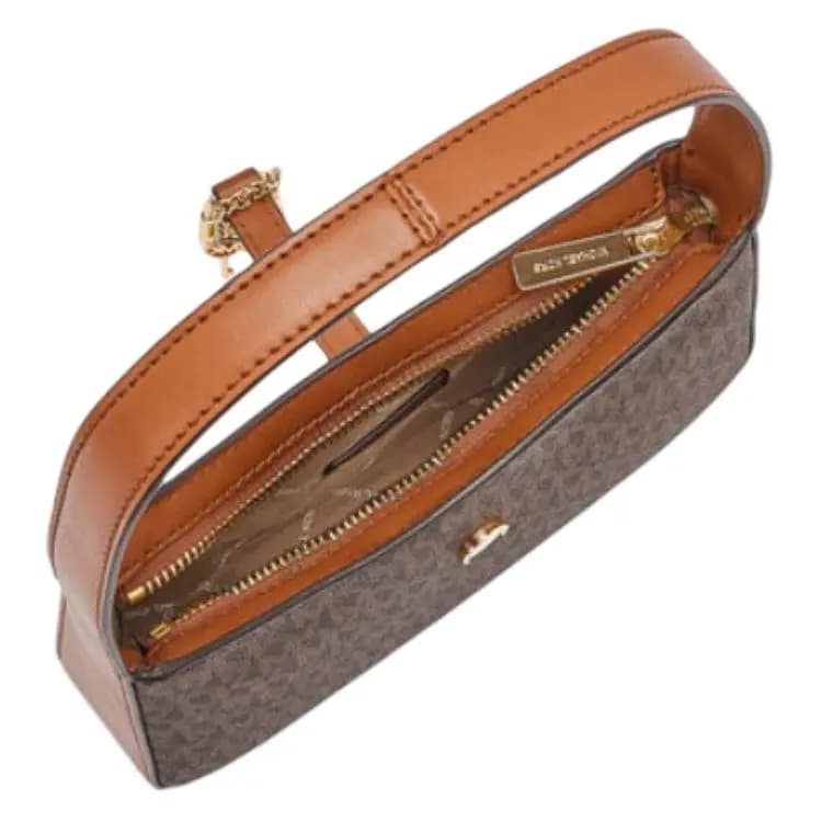 MICHAEL KORS Lyra Dəri Çanta Qadın Qəhvəyi 3