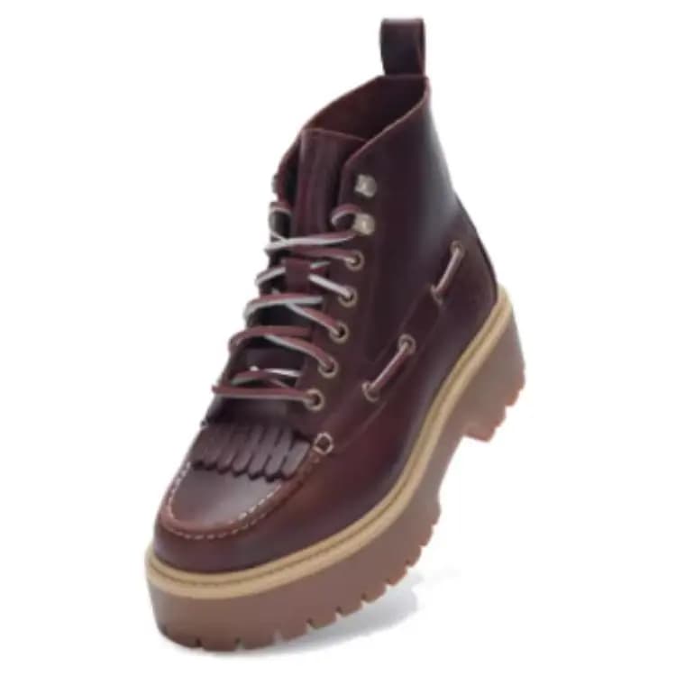 Timberland Short Martin Boot Women's Red Brown 3