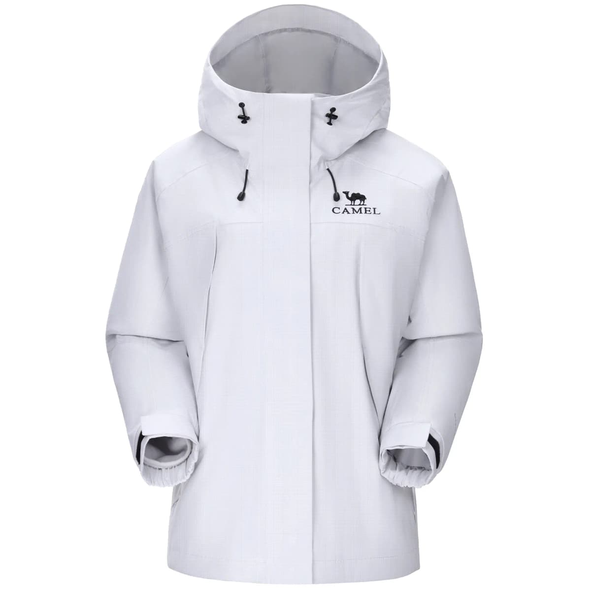 CAMEL All-Weather Series Outdoor Solid Windproof Hooded Reversible Short Anti-Static Fleece Liner 3-in-1 Jacket Women's 4