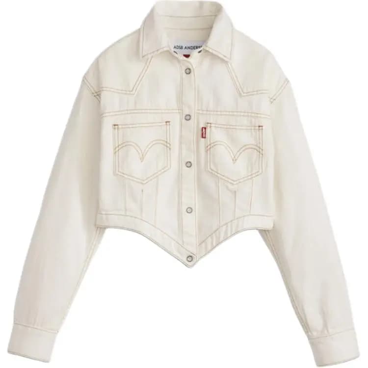 Andersson Bell X Levis Denim Pencək Qadın Ağ