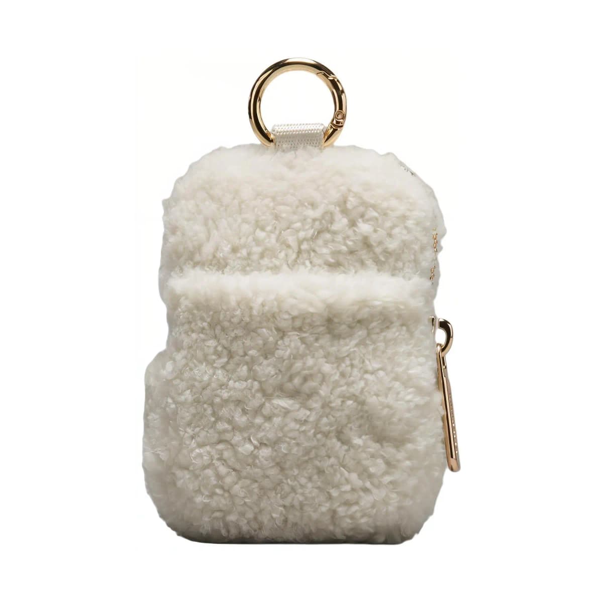lululemon Clippable Nano Fashion Casual Zipper Closure Brushed Fabric Coin Purse Regular Women's White 3