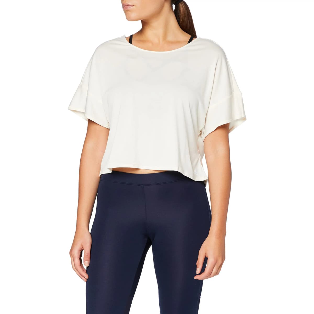 Adidas Qadın Crop Top Ekru 3