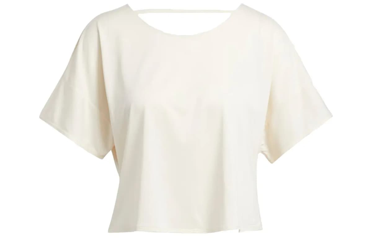 Adidas Qadın Crop Top Ekru