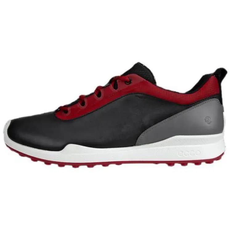 ecco Golf Biom Hybrid Fashion Comfort Slip-Resistant Wear-Resistant Low-Top Golf Shoes Men's Black Red