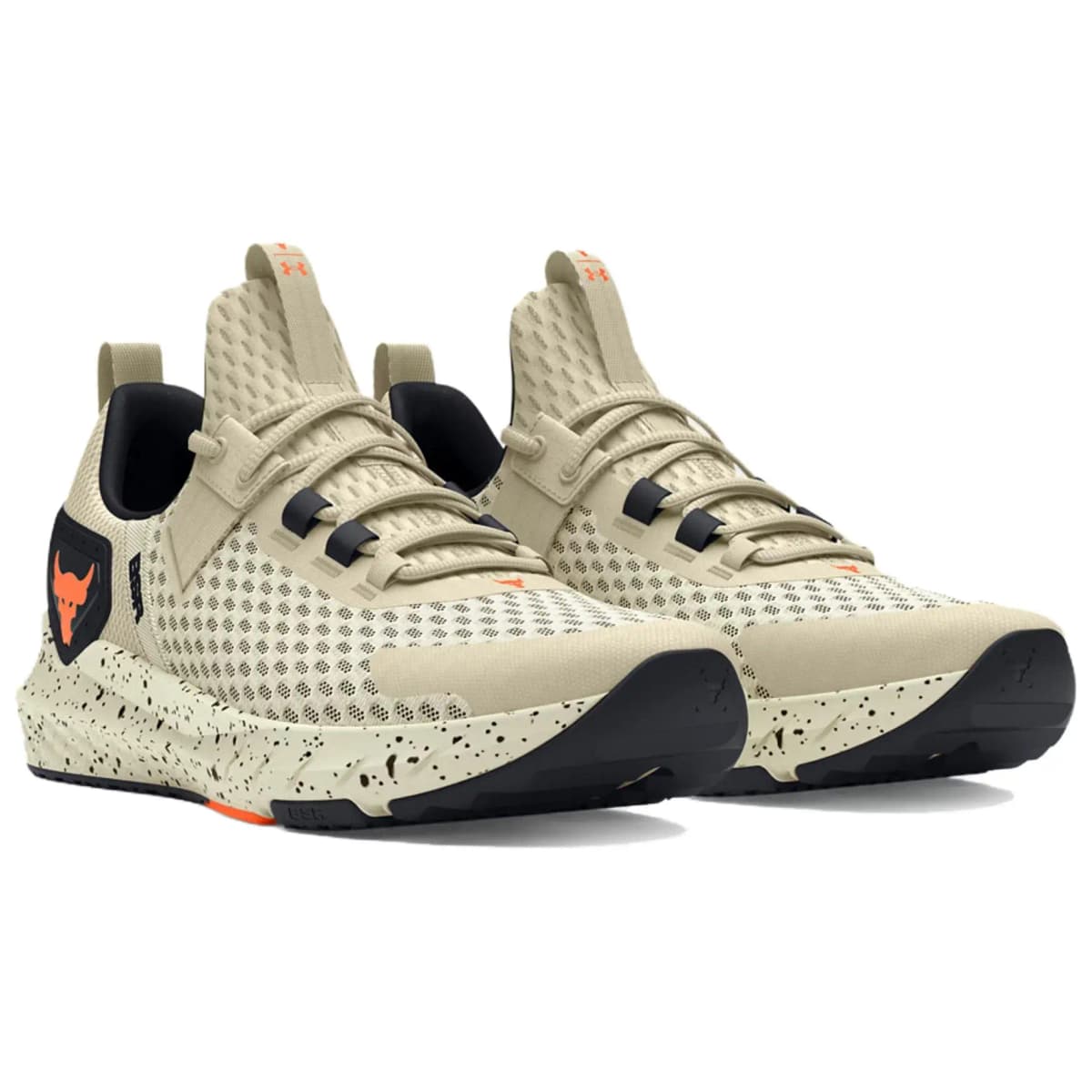 Under Armour Project Rock BSR 4 Məşq Ayaqqabısı Kişi Bej/Qara 2