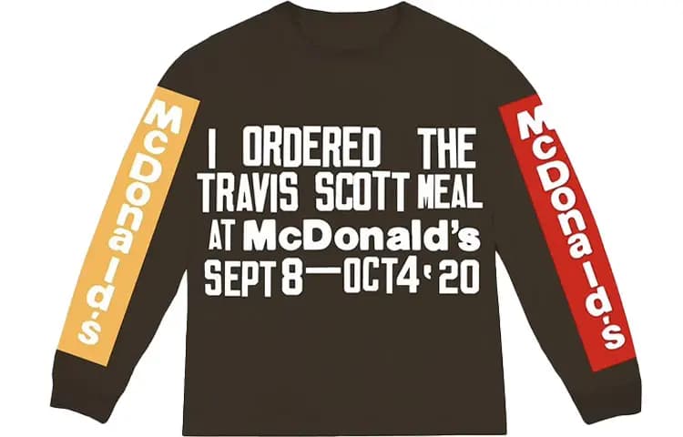 Travis Scott X CPFM 4 CJ Souvenir L/S T-Shirt Qəhvəyi 2