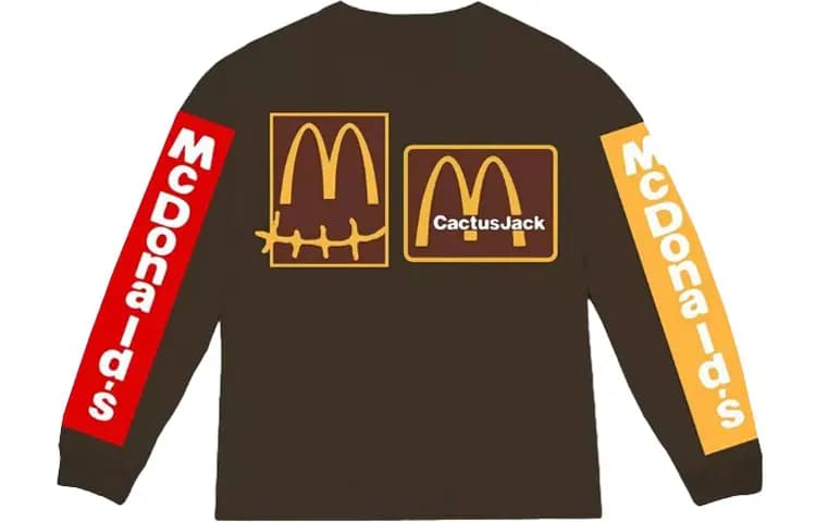 Travis Scott X CPFM 4 CJ Souvenir L/S T-Shirt Qəhvəyi