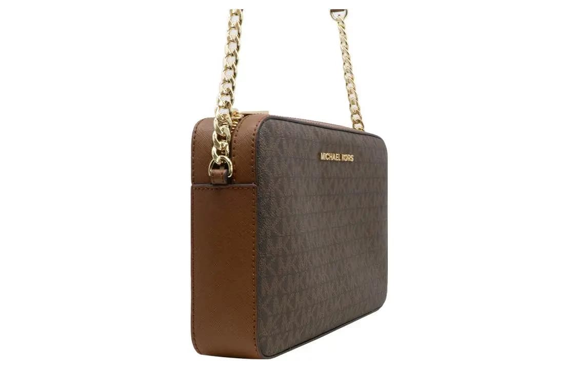MICHAEL KORS Dəri Çiyin Çantası Qadın Qəhvəyi 2