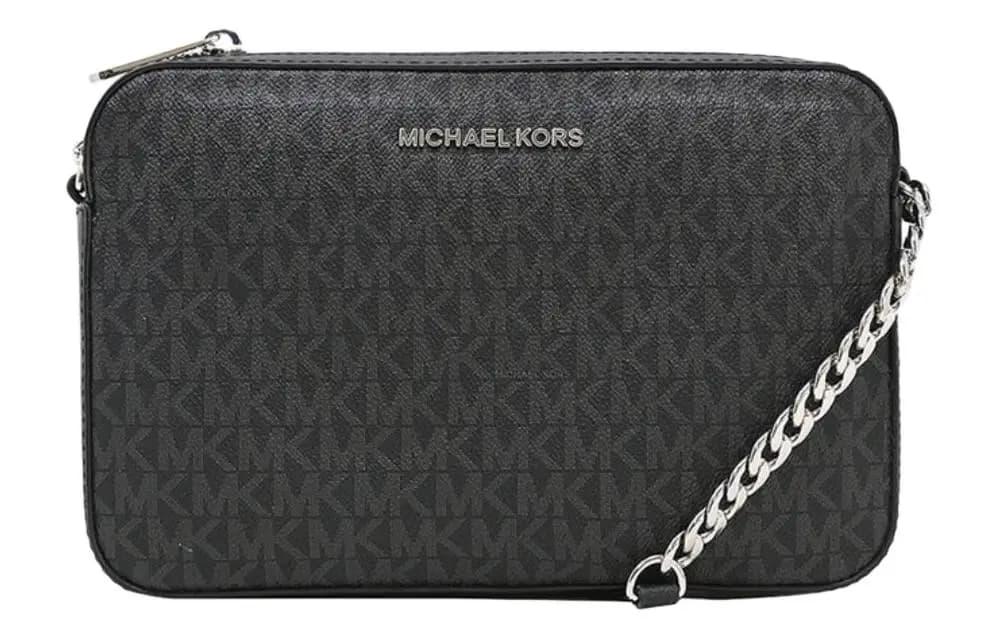 MICHAEL KORS Dəri Kamera Çantası Qadın Qara 2
