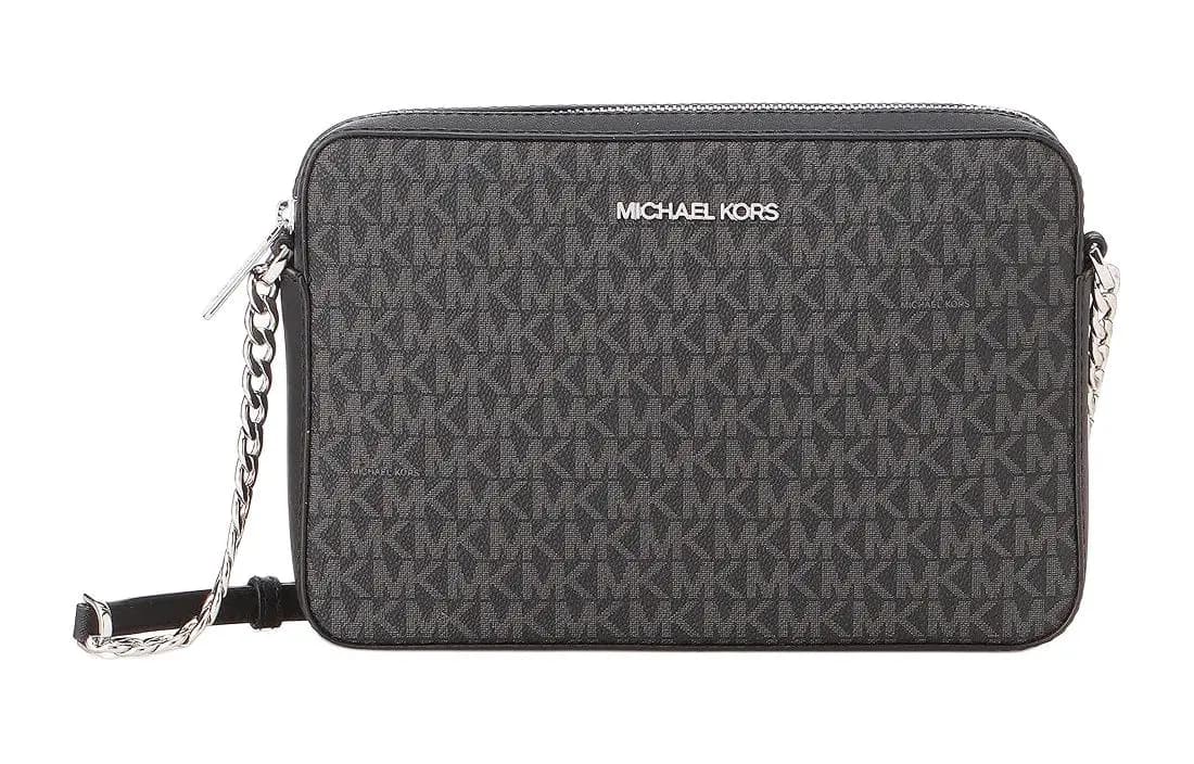 MICHAEL KORS Dəri Kamera Çantası Qadın Qara
