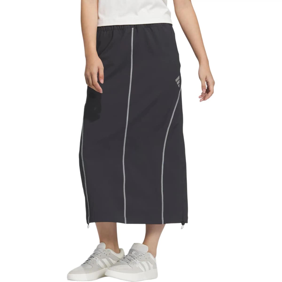 adidas FUSTL W P SKIRT Qadın Uzun Ətək Qara 3