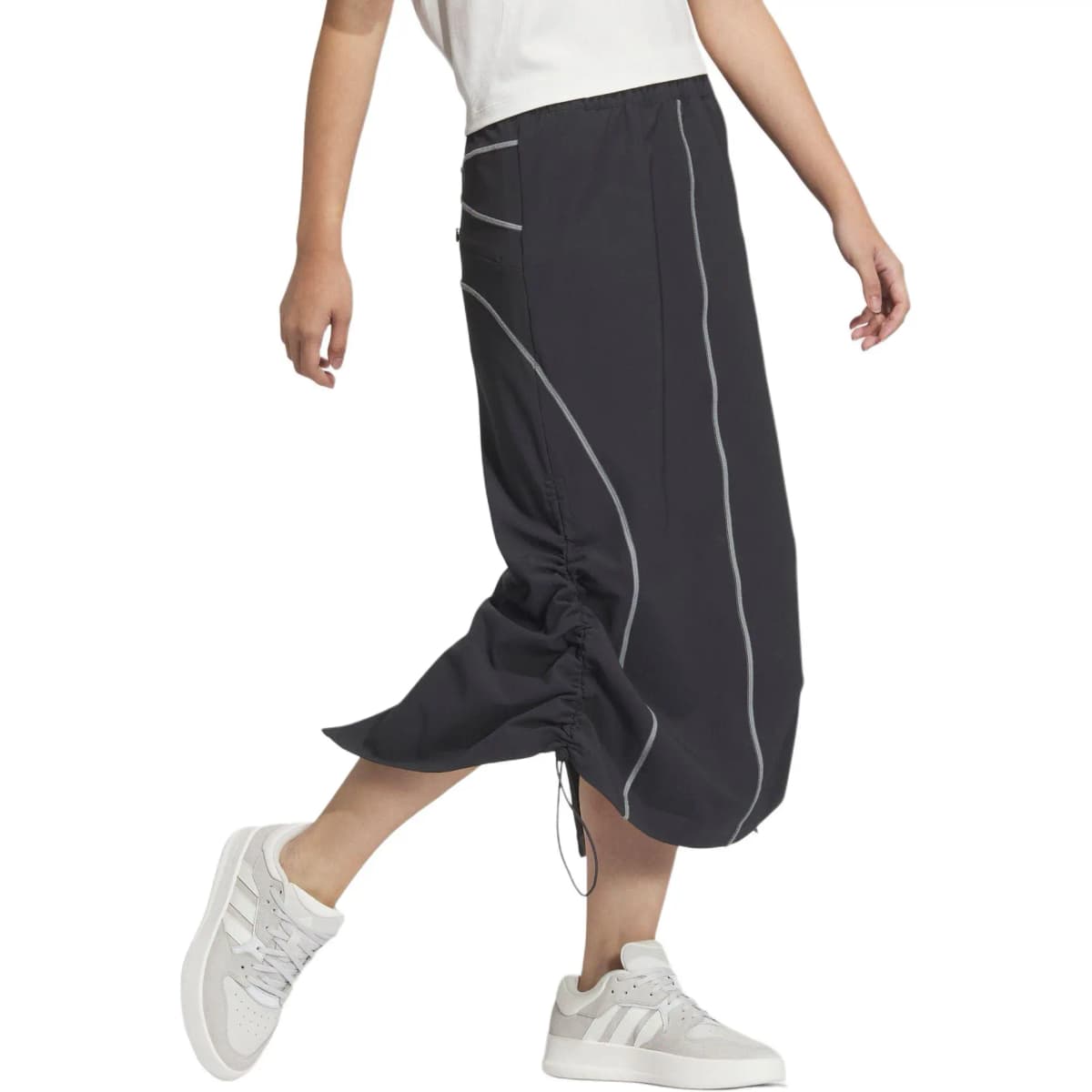 adidas FUSTL W P SKIRT Qadın Uzun Ətək Qara 2