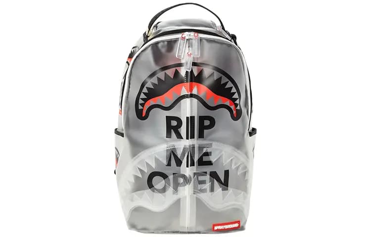 SPRAYGROUND Süni Dəri Unisex Bel Çantası Şəffaf