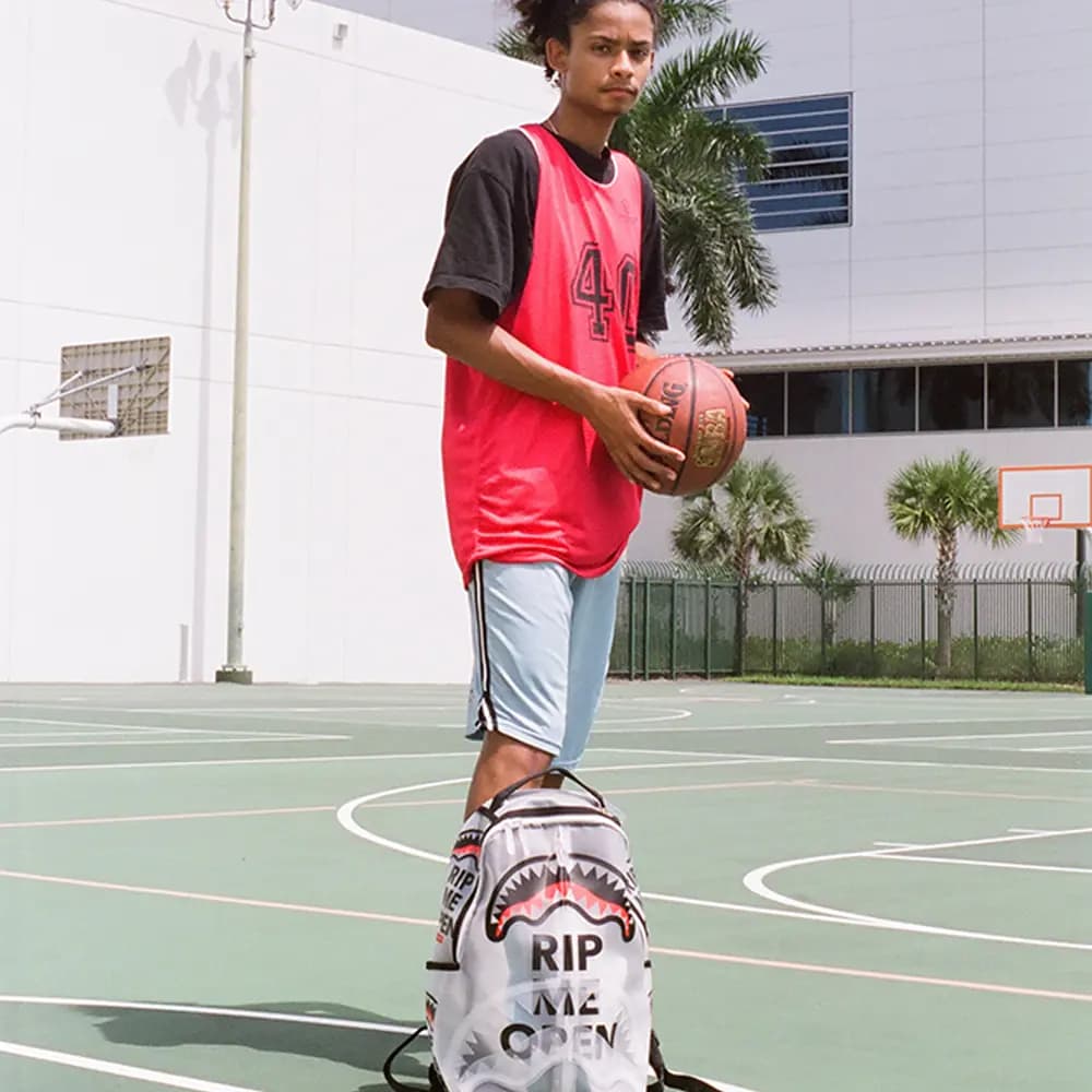 SPRAYGROUND Süni Dəri Unisex Bel Çantası Şəffaf 8