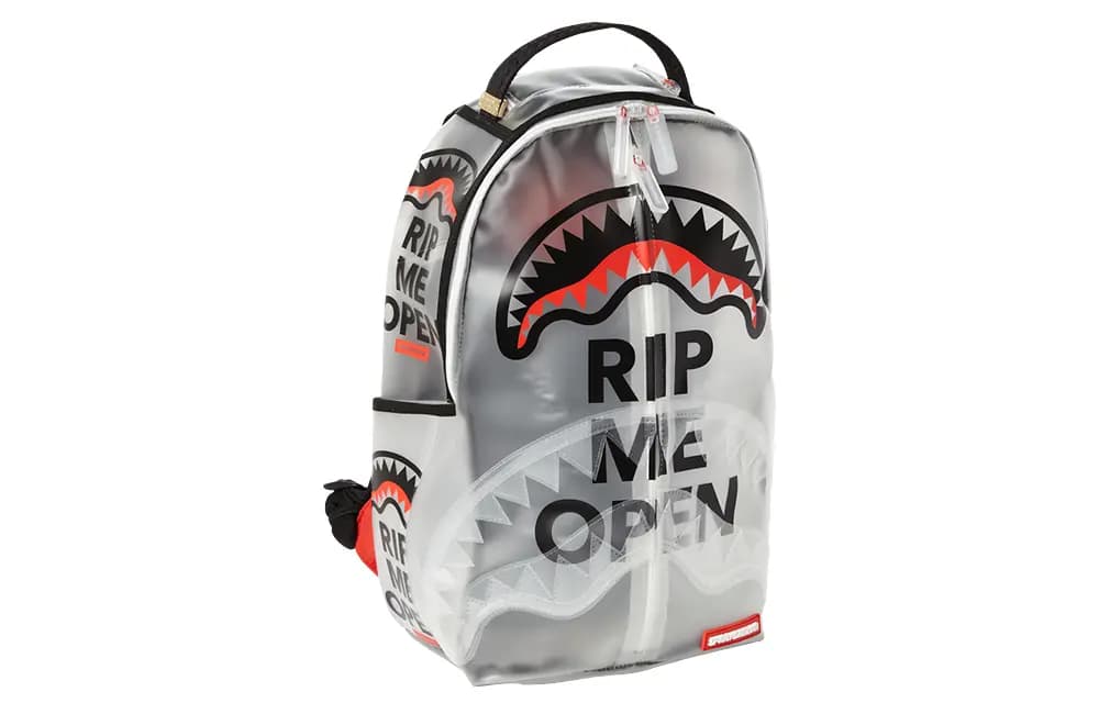 SPRAYGROUND Süni Dəri Unisex Bel Çantası Şəffaf 2